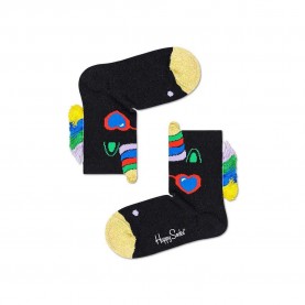 чорапи,детски,чорапи,happy,socks,hamburger,embroidery,socks,multicolor,(black)