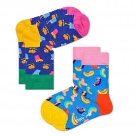 чорапи,детски,чорапи,happy,socks,hamburger,socks,2,pairs,multicolor,(blue)