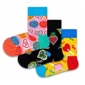 чорапи,детски,чорапи,happy,socks,i,heart,you,gift,socks,3,pairs,multicolor