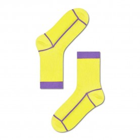 чорапи,мъжки,чорапи,happy,socks,liv,crew,amarillo,y,lila,long,socks,multicolor,(yellow)