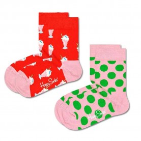 чорапи,детски,чорапи,happy,socks,milkshake,socks,2,pairs,multicolor,(red,pink)