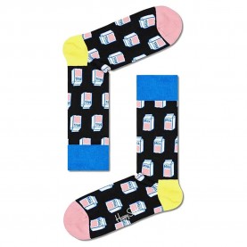 чорапи,мъжки,чорапи,happy,socks,milky,socks,long,socks,multicolor,(black)