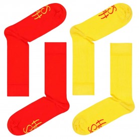 чорапи,мъжки,чорапи,happy,socks,mixed,long,socks,2,pairs,multicolor,(yellow,red)