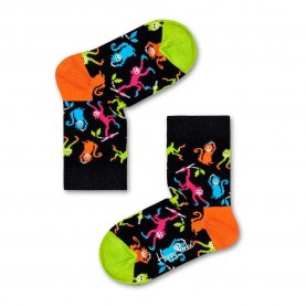 чорапи,детски,чорапи,happy,socks,monkey,socks,multicolor,(black)