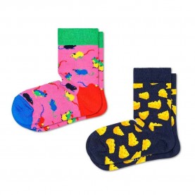 чорапи,детски,чорапи,happy,socks,mouse,socks,2,pairs,multicolor,(blue,pink)