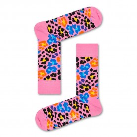 чорапи,мъжки,чорапи,happy,socks,multi,leopard,design,purple,leopard,long,socks,multicolor,(pink)