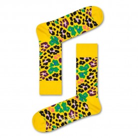 чорапи,мъжки,чорапи,happy,socks,multi,leopard,design,yellow,leopard,long,socks,multicolor,(yellow)
