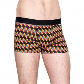 чорапи,мъжко,бельо,happy,socks,optical,square,fusion,boxers,multicolor