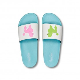 джапанки,мъжки,джапанки,и,чехли,happy,socks,pool,slider,poodle,flip,flops,multicolor,(blue)