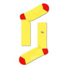 чорапи,мъжки,чорапи,happy,socks,ribbed,embroidery,3d,glasses,long,socks,multicolor,(yellow)
