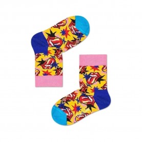 чорапи,детски,чорапи,happy,socks,rolling,stones,socks,red,(yellow)