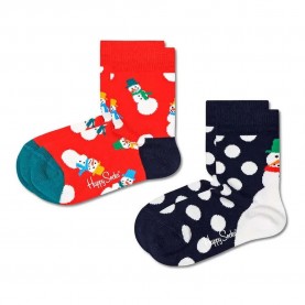 чорапи,детски,чорапи,happy,socks,snowman,socks,2,pairs,multicolor,(red,blue)