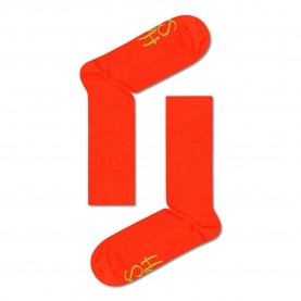 чорапи,мъжки,чорапи,happy,socks,solid,logo,rib,crew,long,socks,multicolor,(orange)