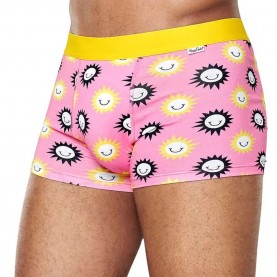 чорапи,мъжко,бельо,happy,socks,sunny,smile,boxers,yellow,pink,(pink)