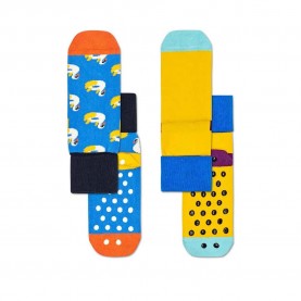 чорапи,детски,чорапи,happy,socks,swan,anti,slip,socks,2,pairs,multicolor,(yellow,blue)