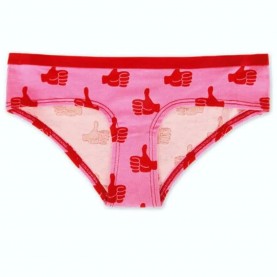 чорапи,дамско,бельо,дамски,бикини,и,танкини,happy,socks,thumbs,up,hipster,panties,multicolor,(pink)