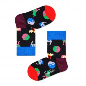 чорапи,детски,чорапи,happy,socks,yin,yang,cow,socks,multicolor,(black)