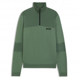 блуза,мъжки,пуловери,boss,hydro,1,10271680,01,half,zip,sweater,green,(open,green,358)