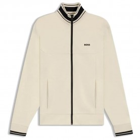 Блуза BOSS Zone 10272320 01 sweatshirt - Beige / White (Dark Blue 403) блуза,мъжки,пуловери,boss,zone,10272320,01,sweatshirt,beige,white,(dark,blue,403)