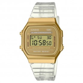 часовник,часовници,casio,a168xesg,9aef,watch,transparent,golden,(golden)