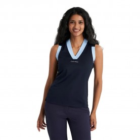фланелка,дамски,блузи,с,яка,мъжки,блузи,с,яка,calvin,klein,golf,juno,jersey,woman,sleeveless,polo,blue,(navy)