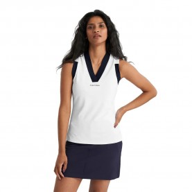 фланелка,дамски,блузи,с,яка,мъжки,блузи,с,яка,calvin,klein,golf,juno,jersey,woman,sleeveless,polo,white,(white)