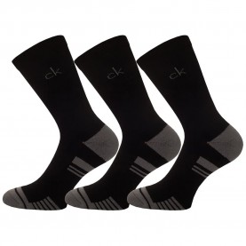 Чорапи Calvin klein golf Tech Crew long socks 3 pairs - Black (Black / Grey) чорапи,мъжки,чорапи,дамски,чорапи,calvin,klein,golf,tech,crew,long,socks,3,pairs,black,(black,grey)