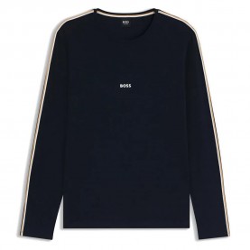 Тениска BOSS Unique 10259900 02 long sleeve pyjama T-shirt - Blue (Dark Blue 403) тениска,мъжки,пижами,boss,unique,10259900,02,long,sleeve,pyjama,t,shirt,blue,(dark,blue,403)
