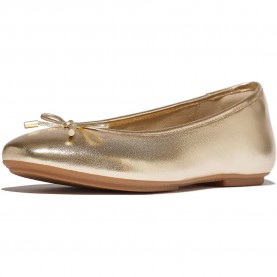 обувки,дамски,обувки,fitflop,delicato,bow,soft,metallic,ballet,pumps,platino