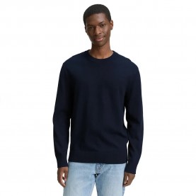 блуза,мъжки,пуловери,tom,tailor,basic,crewneck,knit,sweater,blue,(dark,navy)