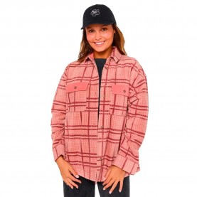 дамски,блузи,дамски,ризи,rip,curl,pacific,rider,polar,shirt,burgundy,(pink)