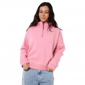 блуза,дамски,блузи,rip,curl,surf,puff,half,zip,sweatshirt,pink,orange,(pink)