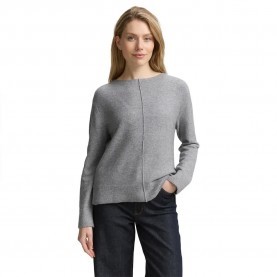 блуза,дамски,пуловери,дамски,плетени,дрехи,tom,tailor,1047673,sweater,medium,silver,grey,melange