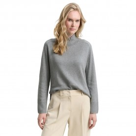 блуза,дамски,пуловери,дамски,плетени,дрехи,tom,tailor,1047698,sweater,medium,silver,grey,melange