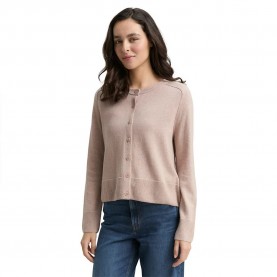 жилетка,дамски,пуловери,дамски,плетени,дрехи,tom,tailor,1047700,cardigan,beige,(soft,taupe,melange)