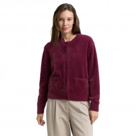 Жилетка Tom tailor 1048318 cardigan - Purple (Bordeaux Red) жилетка,дамски,пуловери,дамски,плетени,дрехи,tom,tailor,1048318,cardigan,purple,(bordeaux,red)