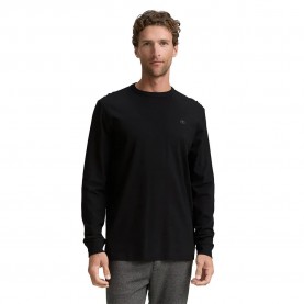 Тениска Tom tailor 1048902 long sleeve T-shirt - Black (Black) тениска,мъжки,тениски,tom,tailor,1048902,long,sleeve,t,shirt,black,(black)