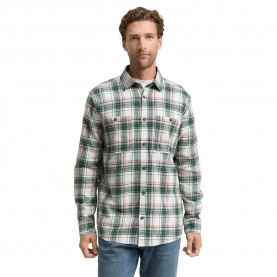 Карирана риза Tom tailor 1047337 shirt - Grey (Off White Multicolor Check) карирана,риза,мъжки,ризи,tom,tailor,1047337,shirt,grey,(off,white,multicolor,check)