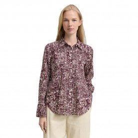 Tom tailor 1047586 long sleeve blouse - Purple (Dark Red Abstract Dot Design) дамски,блузи,tom,tailor,1047586,long,sleeve,blouse,purple,(dark,red,abstract,dot,design)