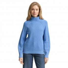блуза,дамски,блузи,tom,tailor,1047670,sweatshirt,blue,(light,blue,knit,structure)