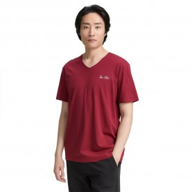 Тениска Tom tailor 1047775 short sleeve T-shirt - Red (Deep Red) тениска,мъжки,тениски,tom,tailor,1047775,short,sleeve,t,shirt,red,(deep,red)