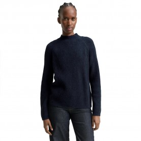 Блуза Tom tailor 1047895 sweatshirt - Blue (Dark Blue Melange) блуза,дамски,блузи,tom,tailor,1047895,sweatshirt,blue,(dark,blue,melange)