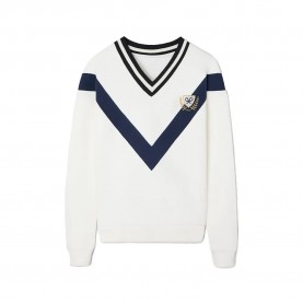 блуза,дамски,блузи,silbon,badge,sweatshirt,white,(raw)