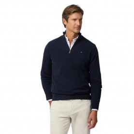 Блуза Silbon Half zip sweater - Blue (Navy Blue) блуза,мъжки,пуловери,silbon,half,zip,sweater,blue,(navy,blue)