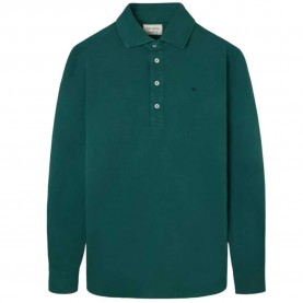 Silbon Long sleeve polo - Green (Dark Green) мъжки,блузи,с,яка,silbon,long,sleeve,polo,green,(dark,green)