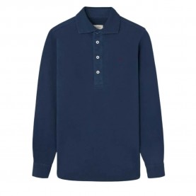 Silbon Long sleeve polo - Blue (Navy Blue) мъжки,блузи,с,яка,silbon,long,sleeve,polo,blue,(navy,blue)