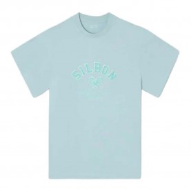 Тениска Silbon Relaxed Fit Leisure short sleeve T-shirt - Blue (Aquamarine) тениска,мъжки,тениски,дамски,тениски,silbon,relaxed,fit,leisure,short,sleeve,t,shirt,blue,(aquamarine)