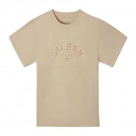 Тениска Silbon Relaxed Fit Leisure short sleeve T-shirt - Beige (Sand) тениска,мъжки,тениски,дамски,тениски,silbon,relaxed,fit,leisure,short,sleeve,t,shirt,beige,(sand)