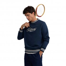 Блуза Silbon Retro Lettering sweatshirt - Blue (Navy Blue) блуза,мъжки,пуловери,silbon,retro,lettering,sweatshirt,blue,(navy,blue)