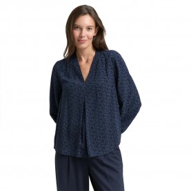 Tom tailor 1048676 blouse - Blue (Small Blue Wave Print) дамски,блузи,tom,tailor,1048676,blouse,blue,(small,blue,wave,print)